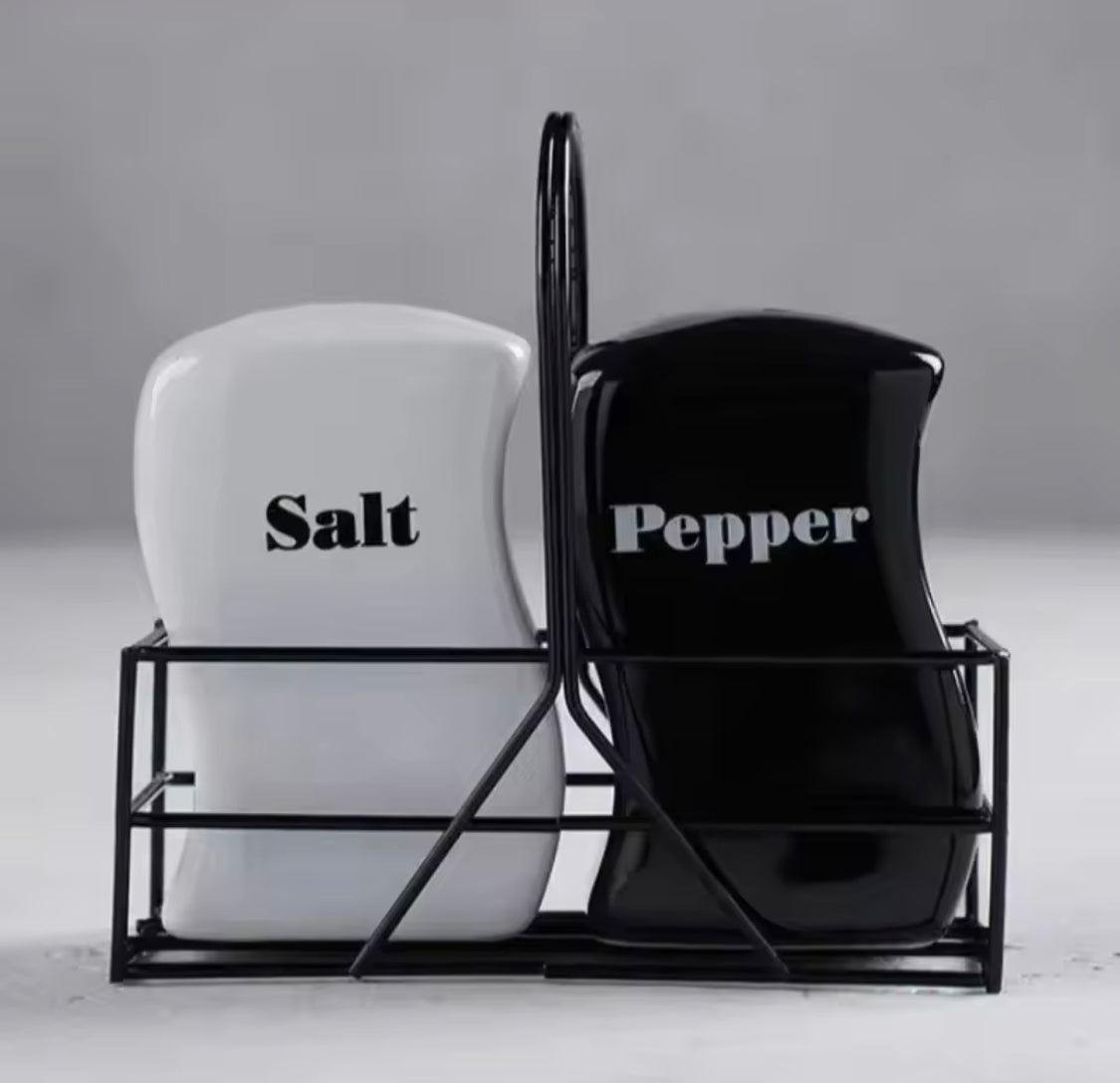 Iron Frame Ceramic Salt And Pepper Shaker, Tabletop Spice Jar Container, Condiment Grinding Tool Kitchen Gadget, Adjustable Salt And Pepper Shaker, Durable Spice Grinder Iron Frame Ceramic Salt And Pepper Shaker, Tabletop Spice Jar Container, Condiment Grinding Tool Kitchen Gadget, Adjustable Salt And Pepper Shaker, Durable Spice Grinder